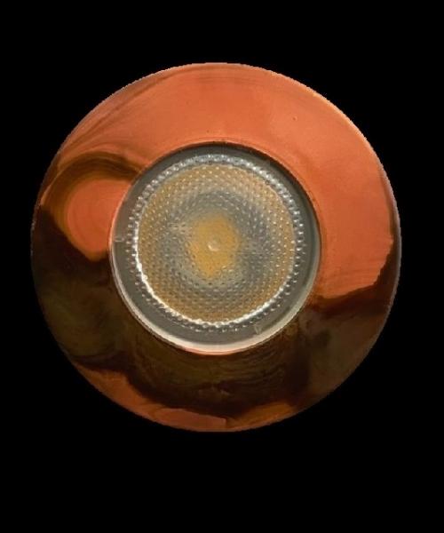 Natural copper fire rated GU10 downlight Fraser Besant Lighting